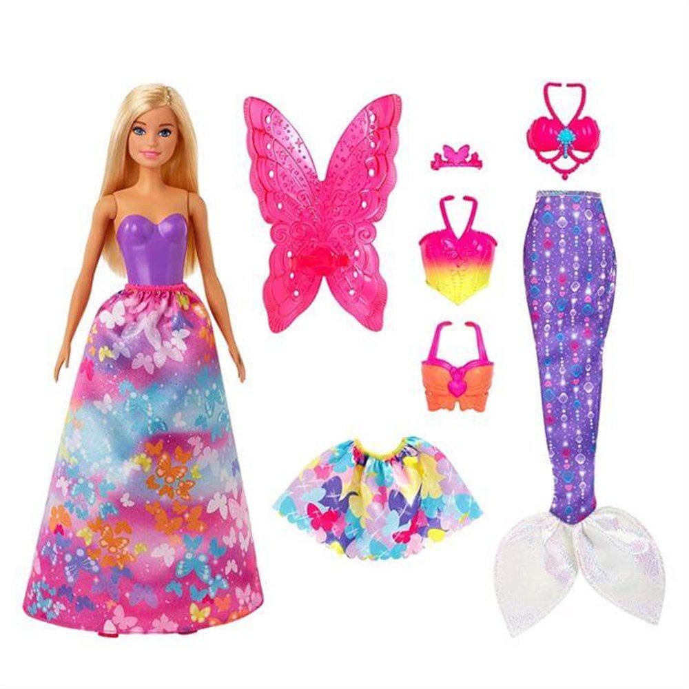 Barbie Dreamtopia Dönüşen Prenses Bebek Oyun Seti GJK40-GJK39 Barbie GJK39