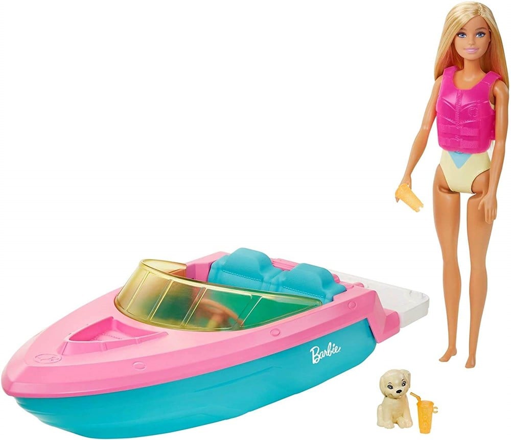 Barbie Bebek ve Teknesi Oyun Seti GRG30 Barbie GRG30