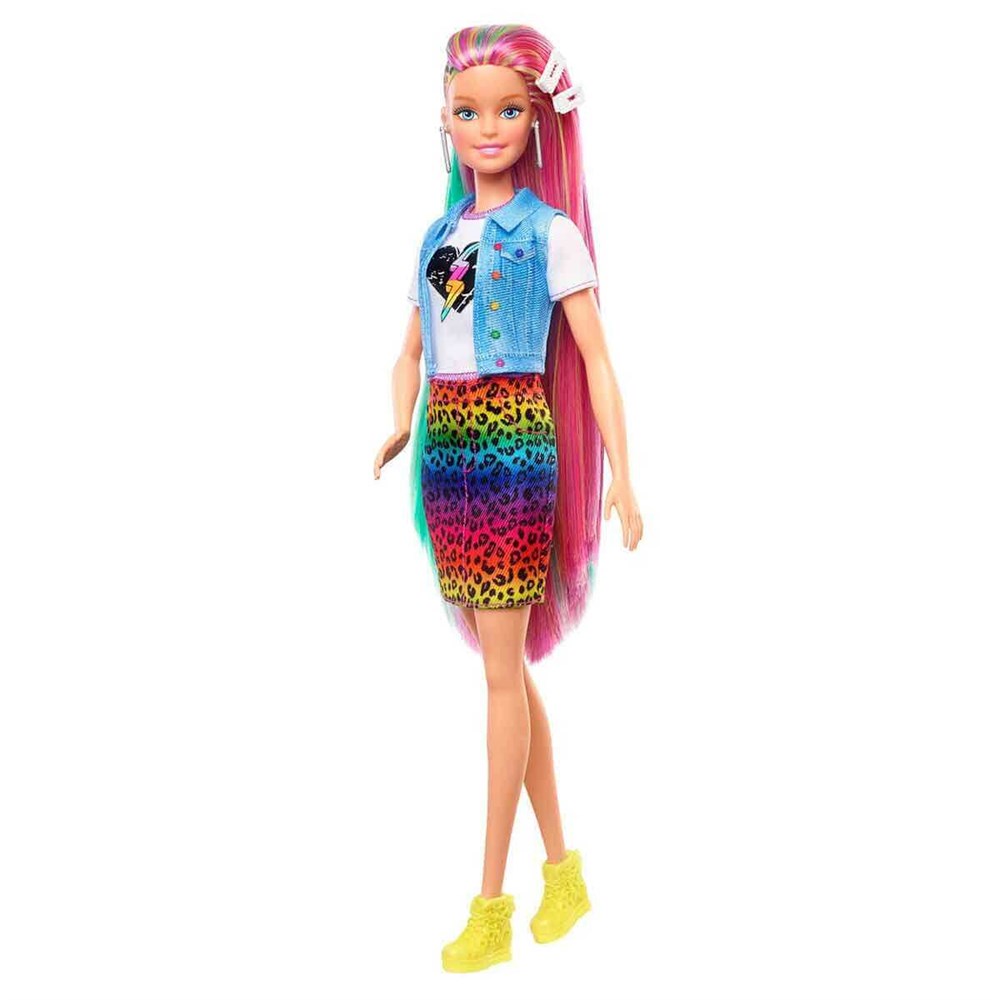 Barbie Leopar Desenli Saçlar Bebeği GRN81 Barbie GRN81