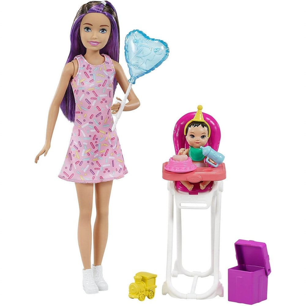 Barbie Bebek Bakıcısı Bebeği ve Aksesuarları FHY97-GRP40 Barbie GRP40