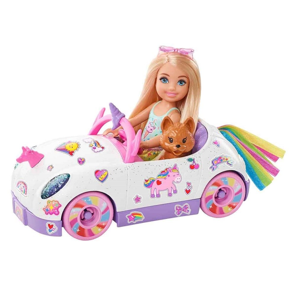 Barbie Club Chelsea Bebek ve Arabası GXT41 Barbie GXT41