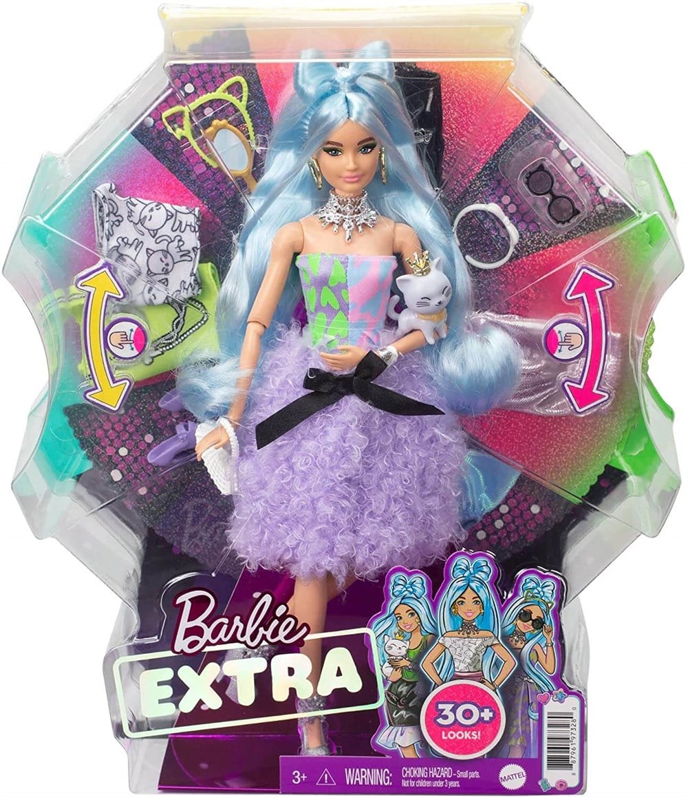 BARBIE EXTRA NEON SACLI DELUX BEBEK VE AKSESUARLARI GYJ69 Barbie GYJ69