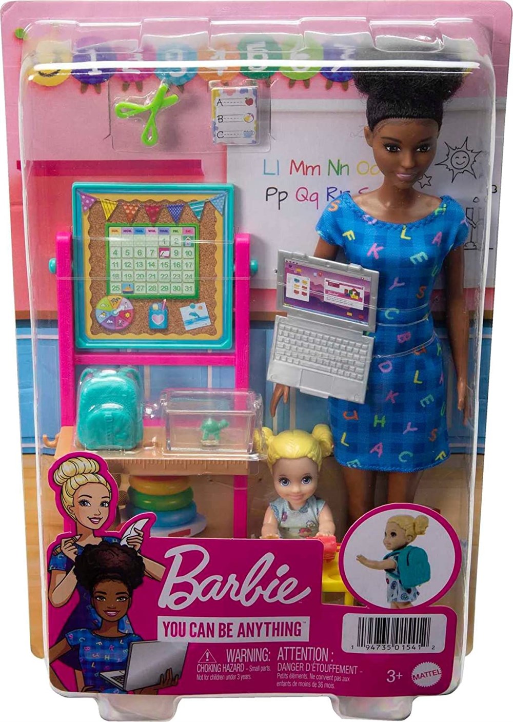Barbie Ben Büyüyünce Oyun Seti Öğretmen, Siyah Saçlı DHB63-HCN20