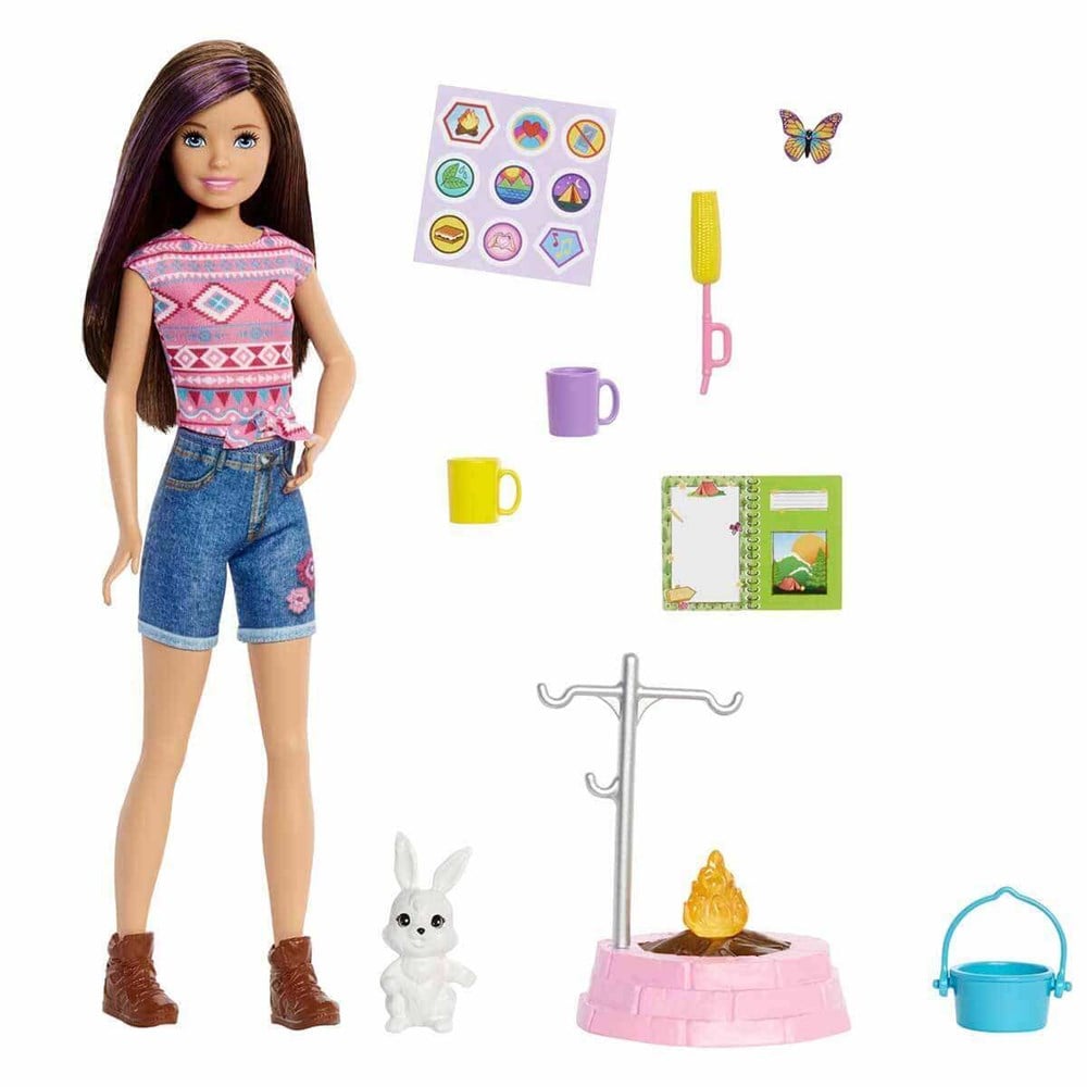 Barbie'nin Kız Kardeşleri Kampa Gidiyor Oyun Seti HDF69-HDF71 Barbie HDF71