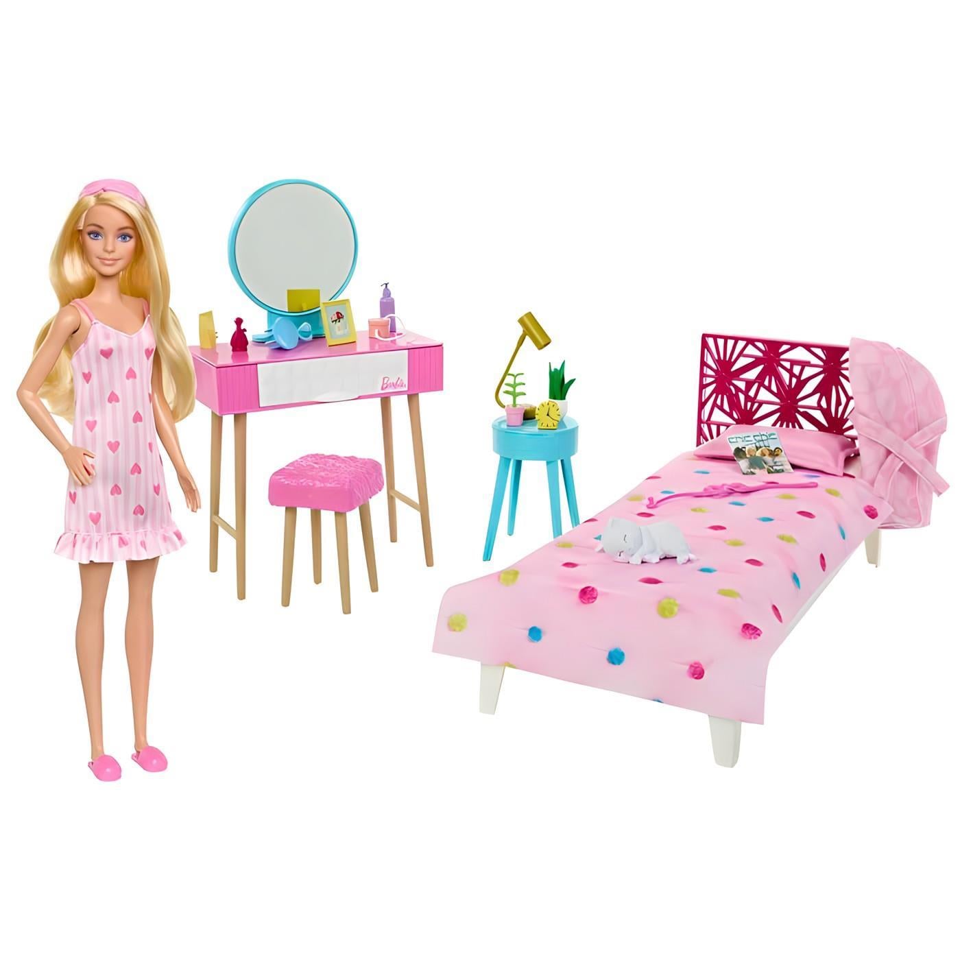 Barbie'nin Yatak Odası Oyun Seti HPT55 Barbie HPT55
