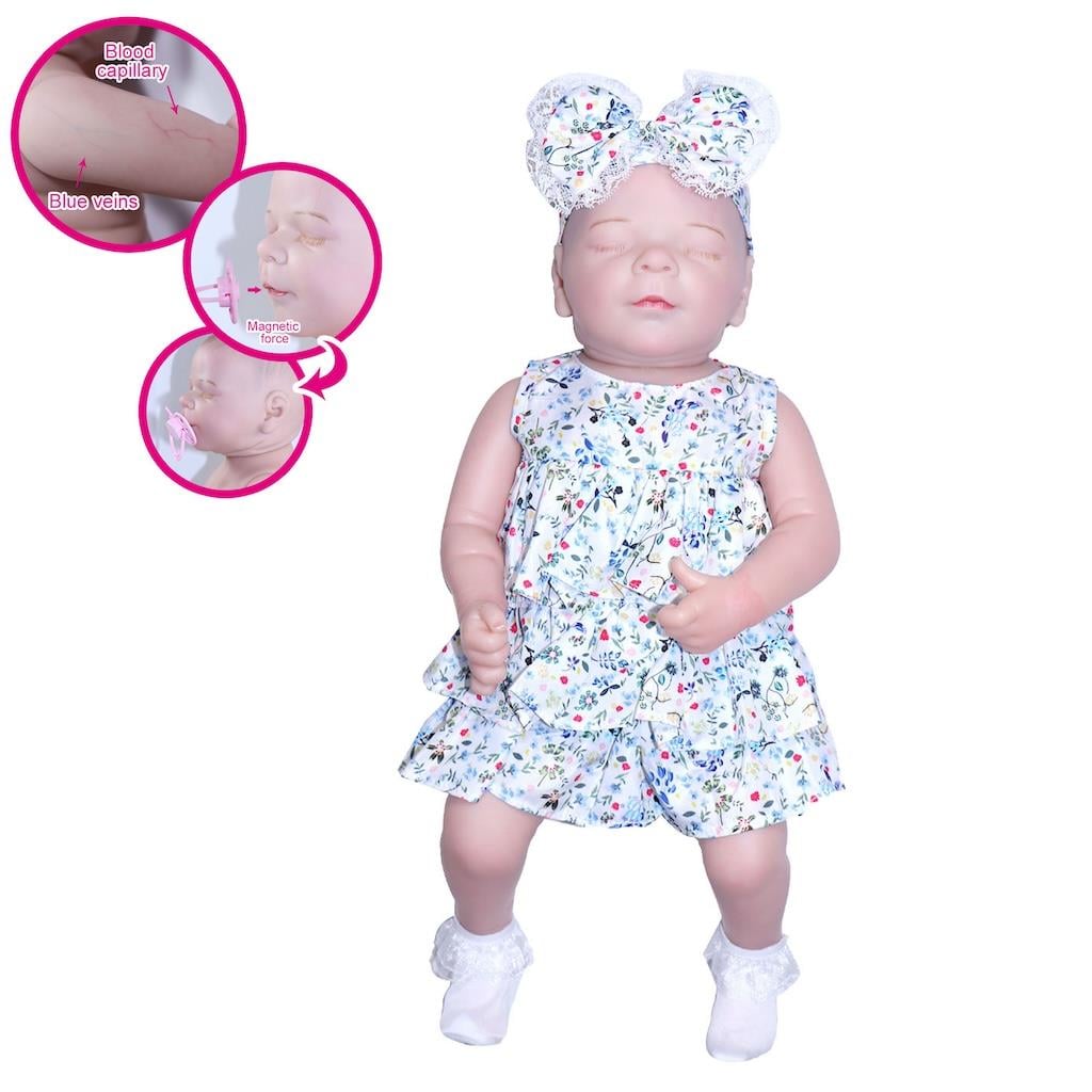 Vardem Kutulu 43 cm Aksesuarlı Gerçekçi Bebek Elbiseli Vardem VAR KNG 902 4