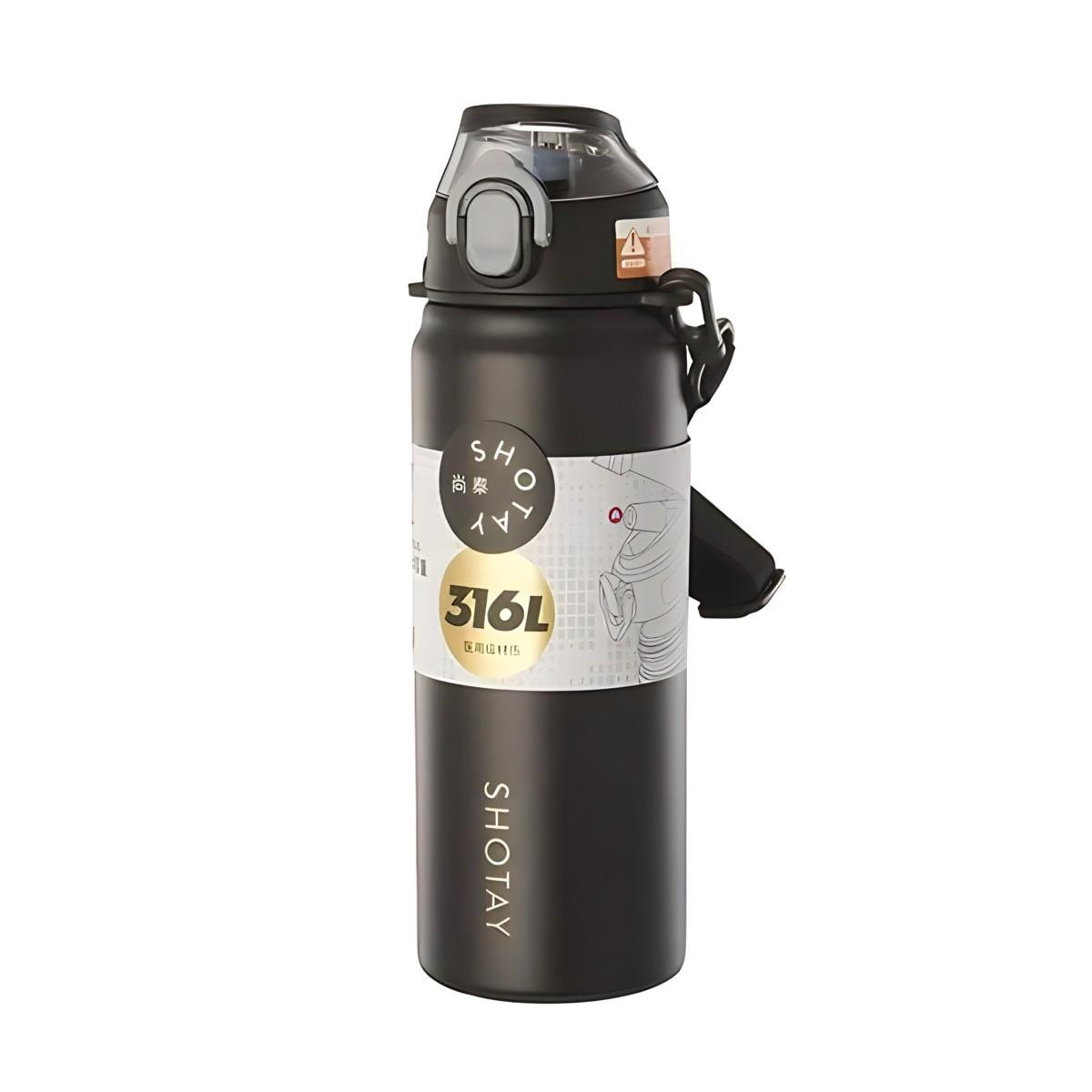 Bear & Deer Shotay Şeffaf Kapaklı Çelik Termos Matara BD-MTSHT8228 Bear & Deer BD MTSHT8228