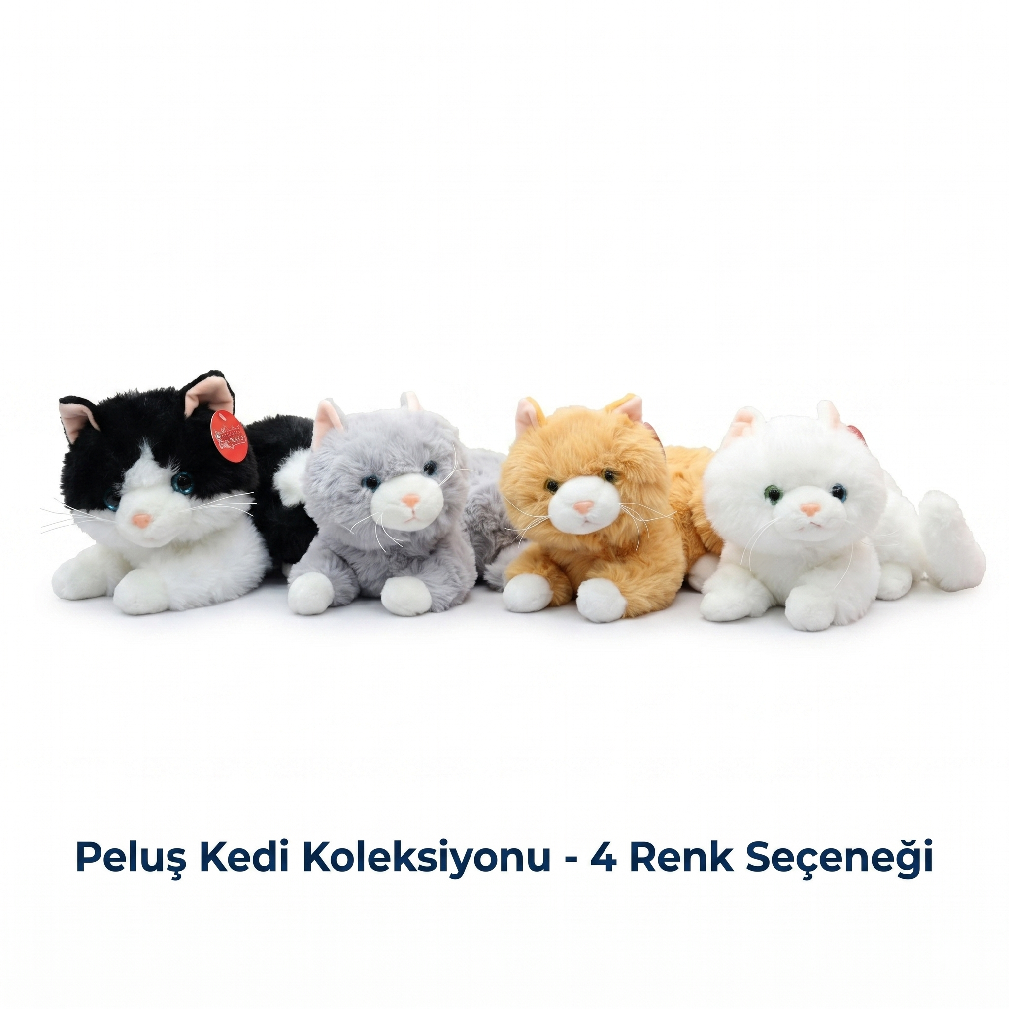 Vardem 36 cm 4 Asorti Peluş Sesli Kedi PJH14473 Vardem PJH14473
