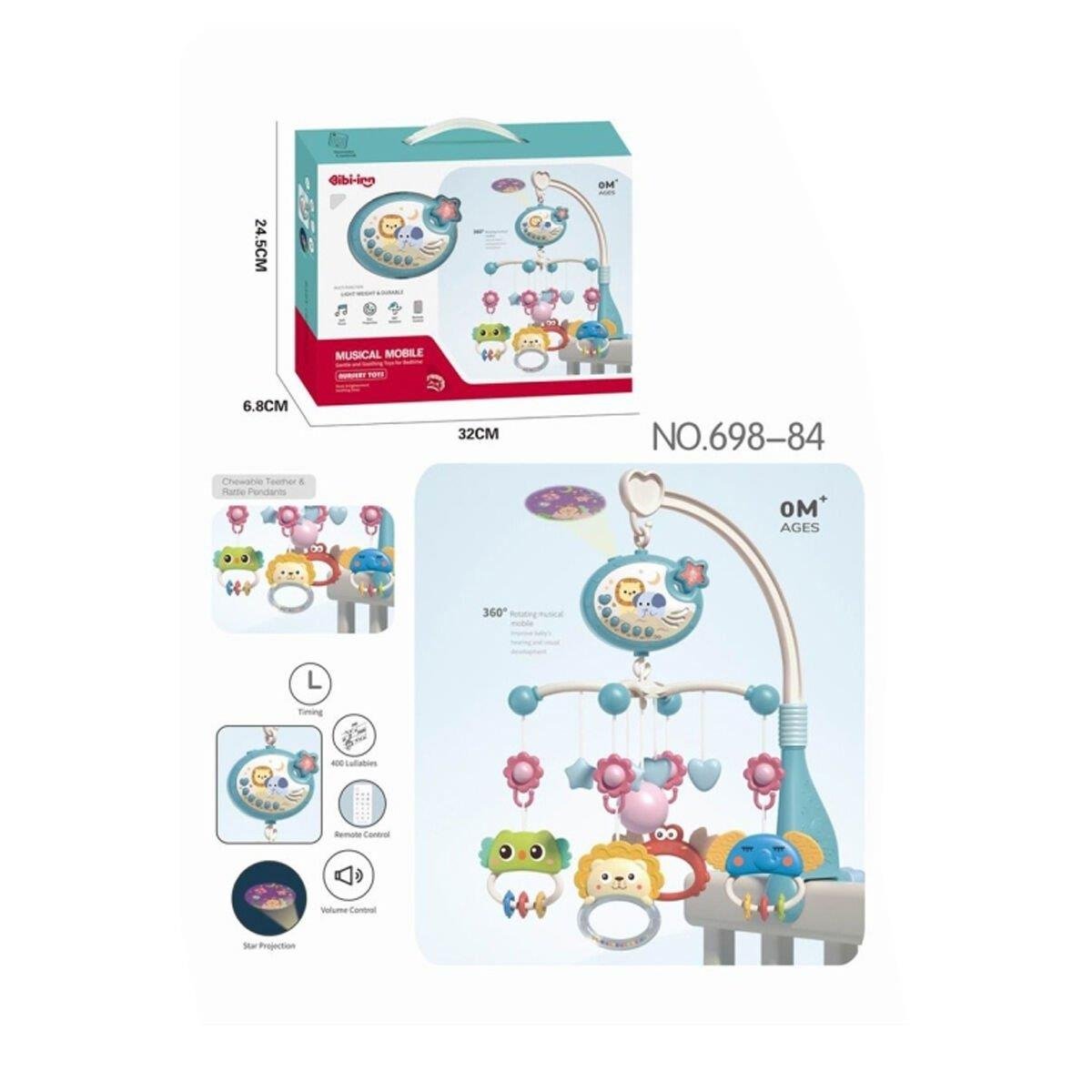 VARDEM ISIKLI MUZIKLI BEBEK DONENCESI MAVI Diğer BIB 698 84