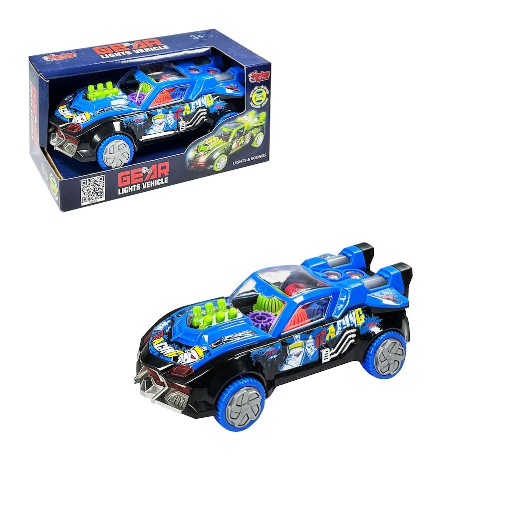 Vardem Işıklı, Müzikli Pilli Çarp Dön Yarış Arabası Mavi Vardem WK C 3A M