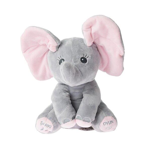 Babycim Neşeli Oyuncu Fil 30 cm Gri Birlik Oyuncak E1732027