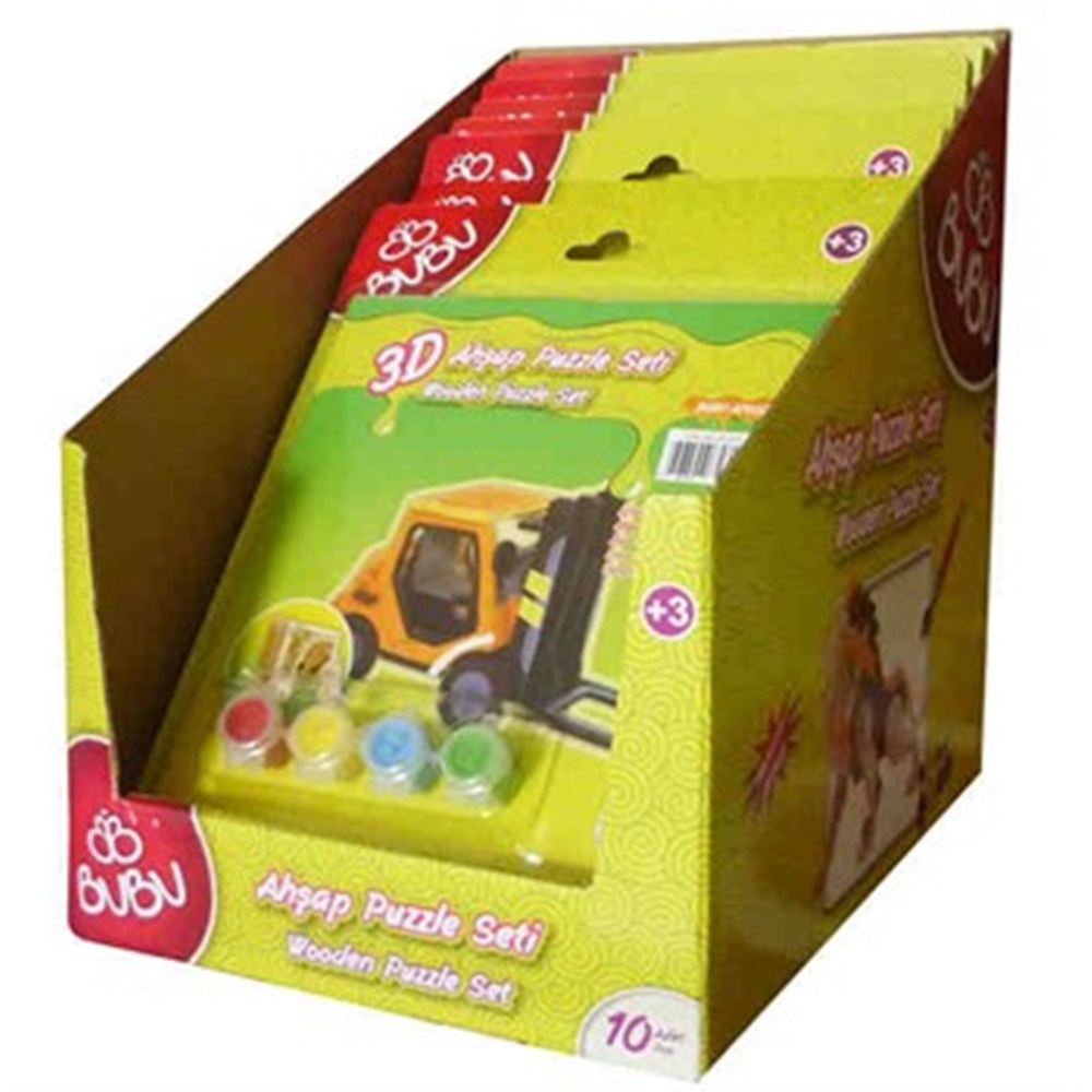 Bubu 3D Ahşap Puzzle Araçlar