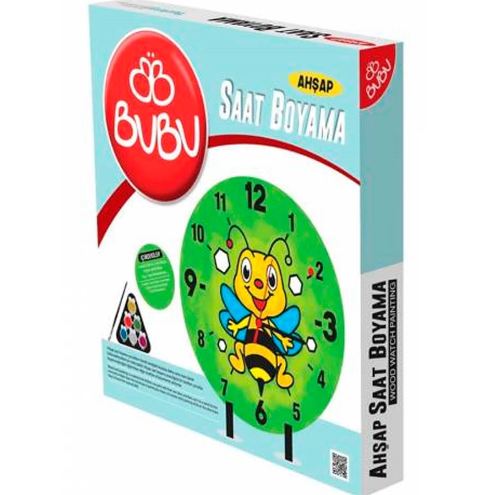 Bu-Bu Ahşap Saat Boyama Bubu BUBU AC0008