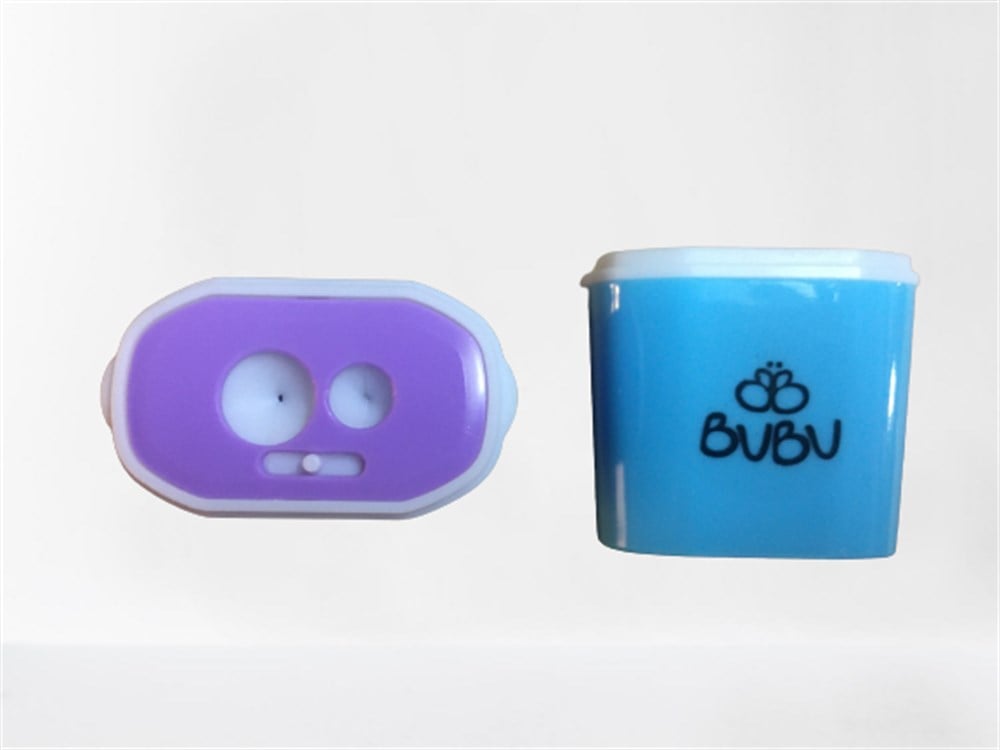 Bu-Bu Şeffaf Dikdörtgen Kalemtıraş Çift Delikli Kilitli Bubu BUBU KT0011