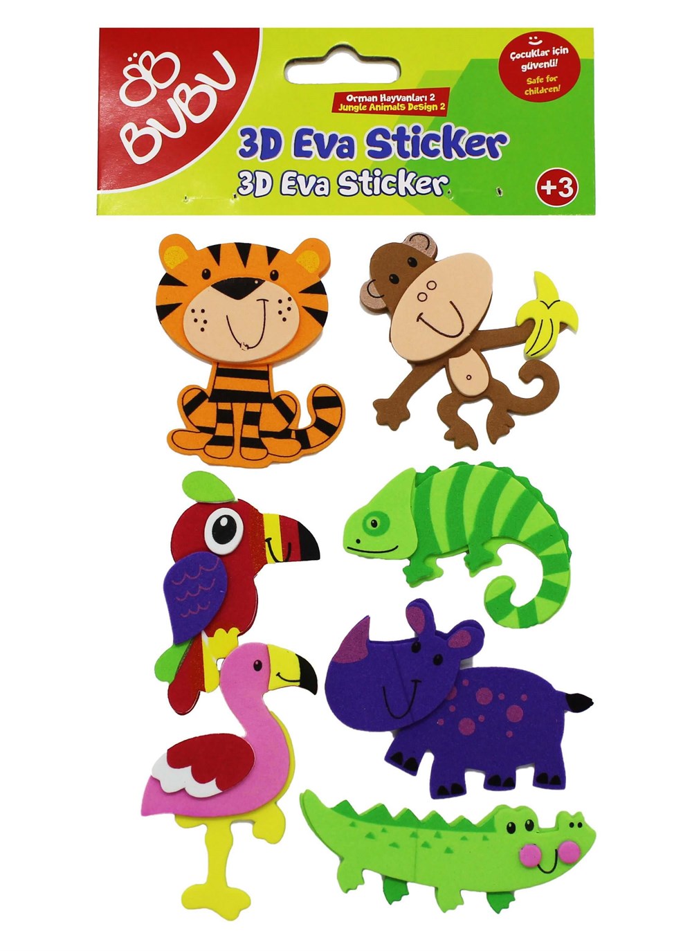 Bubu Eva Sticker 3D Hayvanlar Bubu BUBU STS040