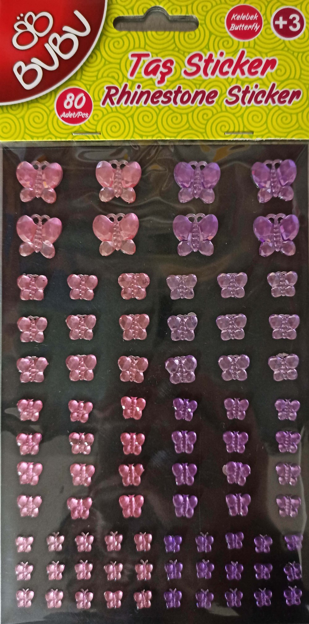 Bubu Taşlı Sticker Bubu BUBUSTS004