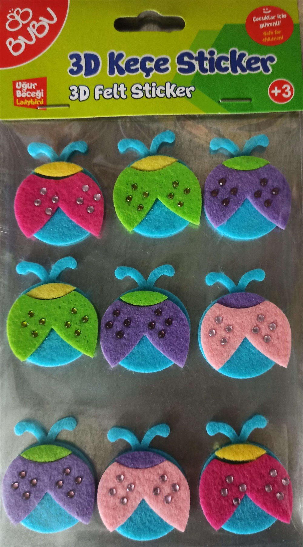 Bubu Büyük Boy Keçe Sticker Bubu BUBUSTS008