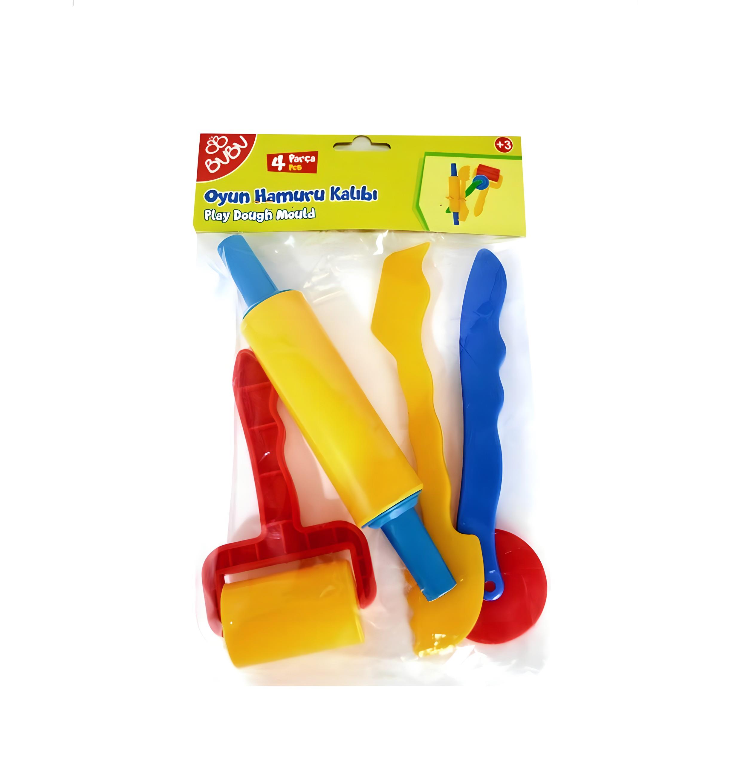 Bu-Bu Oyun Hamuru Kalıbı 4 Parça HK0012 Bubu HK0012