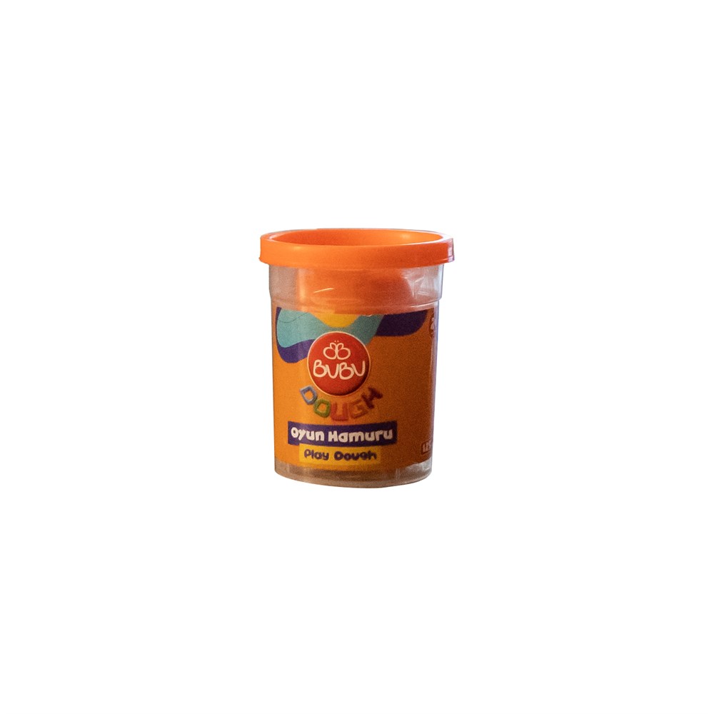 Bubu Tekli Oyun Hamuru 125 gr Turuncu Bubu OHS003 T