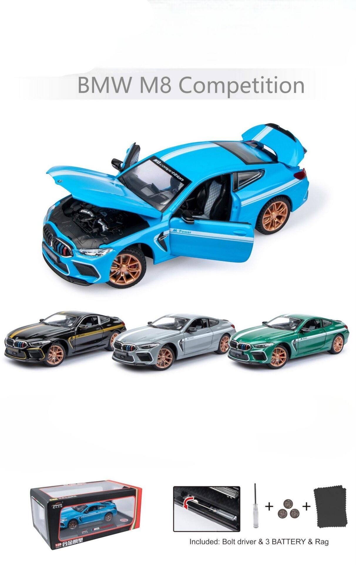 BMW 1:24 ISIKLI SESLI KUTULU DC24223 Diğer KZL DC24223