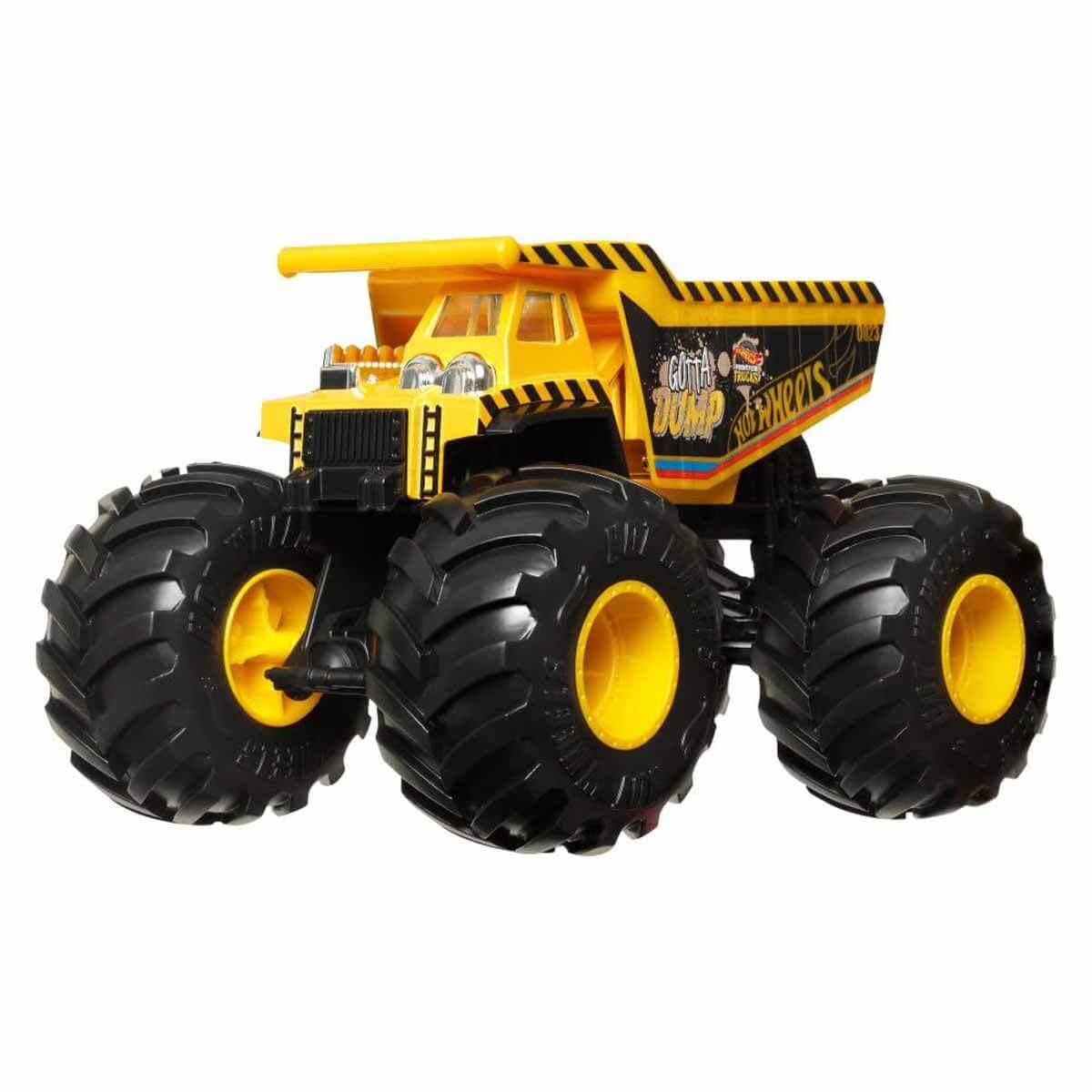 HOT WHEELS MONSTER TRUCKS 1:24 ARABALAR GOTTA DUMP FYJ83-HKM51 Diğer HKM51