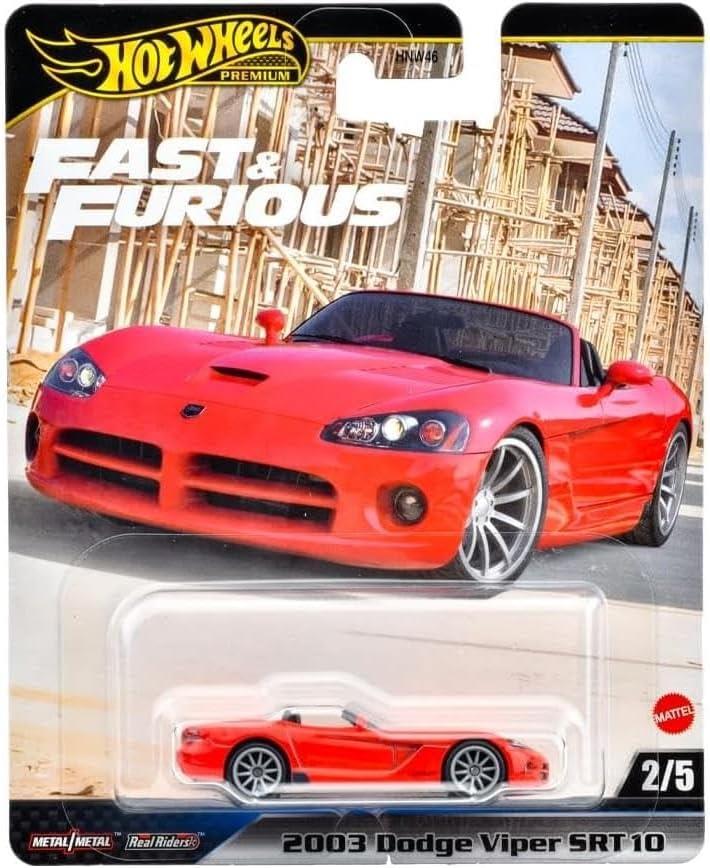 HOT WHEELS FAST & FURIOUS PREMIUM ARABALAR 2003 DODGE VIPER SRT10 HNW46-JBL85 Diğer JBL85