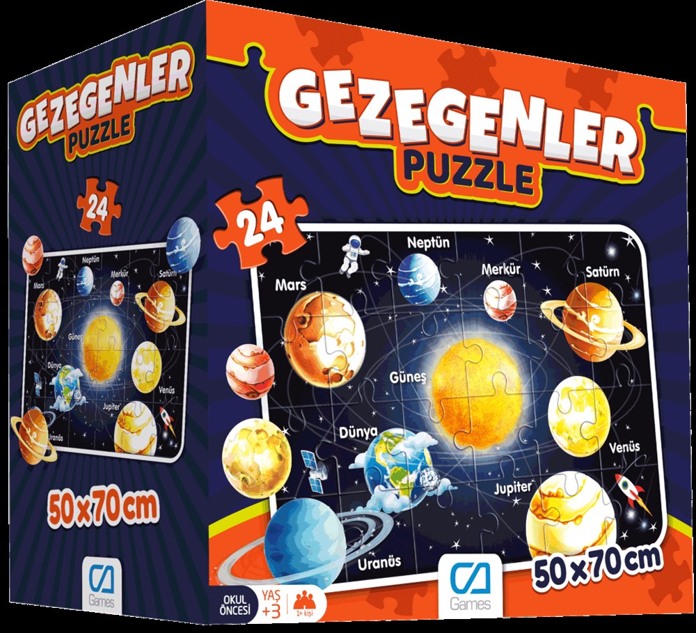 Ca Games Gezegenler Eğitici Puzzle Ca Games CA.5026
