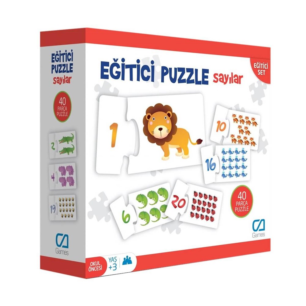 Ca Games Eğitici Puzzle Sayılar 40 Parça Ca Games CA.5031