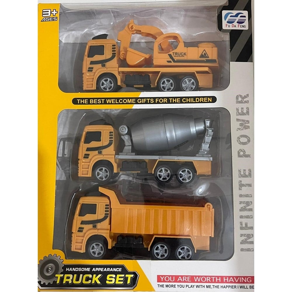 Çek-Bırak İş Makinaları 2'li Set Canem Oyuncak CAN 888 19