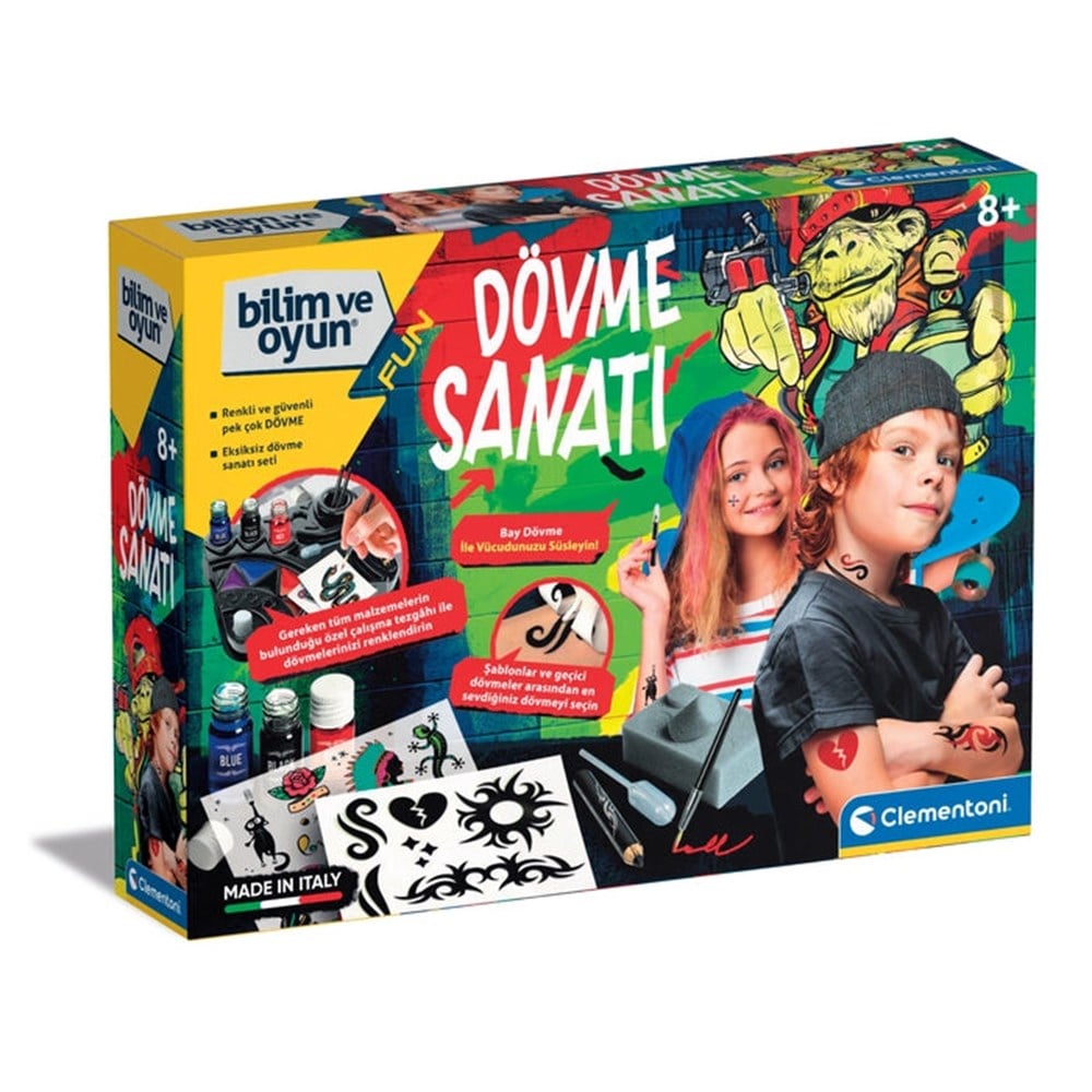 Clementoni Bilim ve Oyun Dövme Sanatı 64329 Clementoni CLE 64329