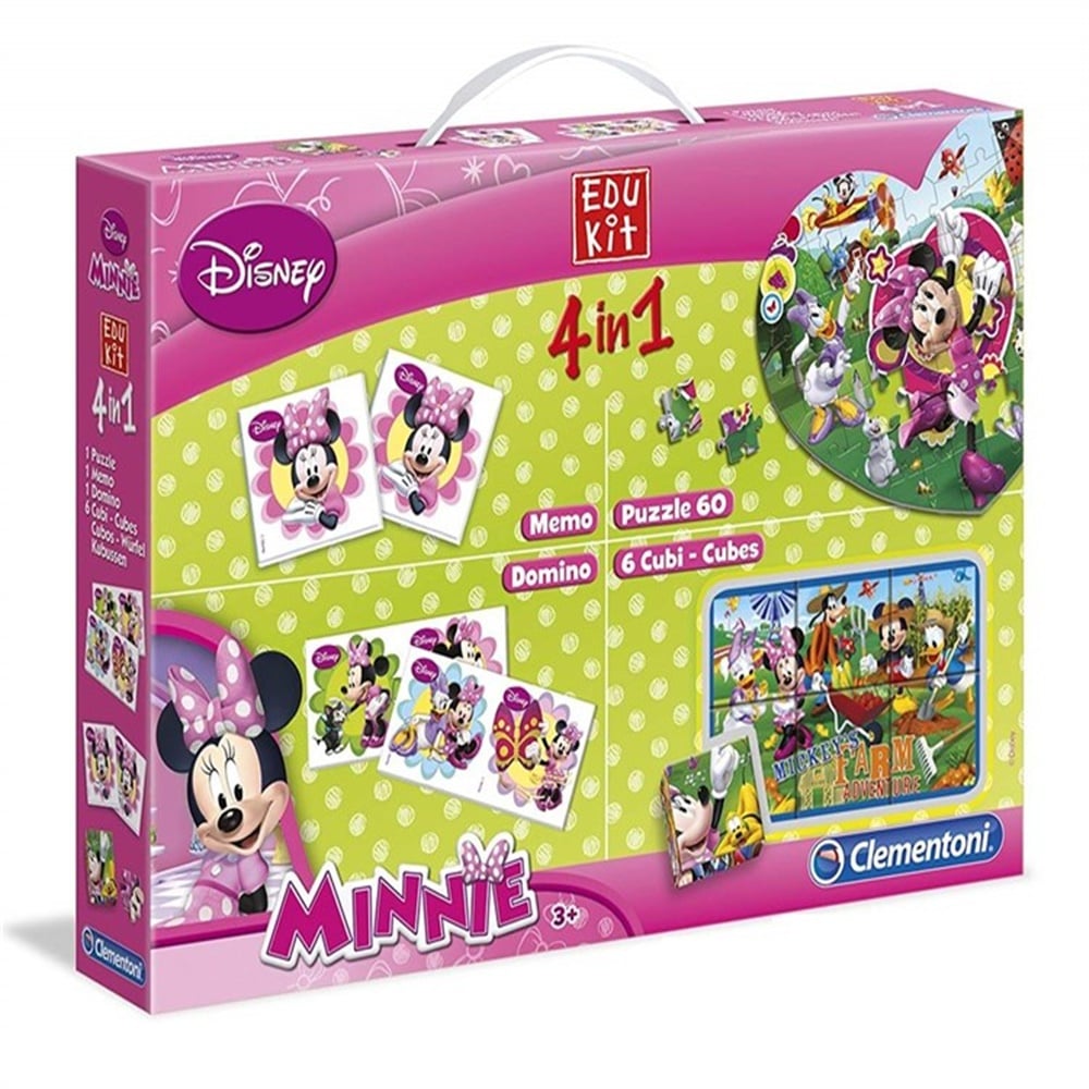Clementoni 4ü 1arada Minnie Eğitici Oyun Seti Clementoni CLM-13777