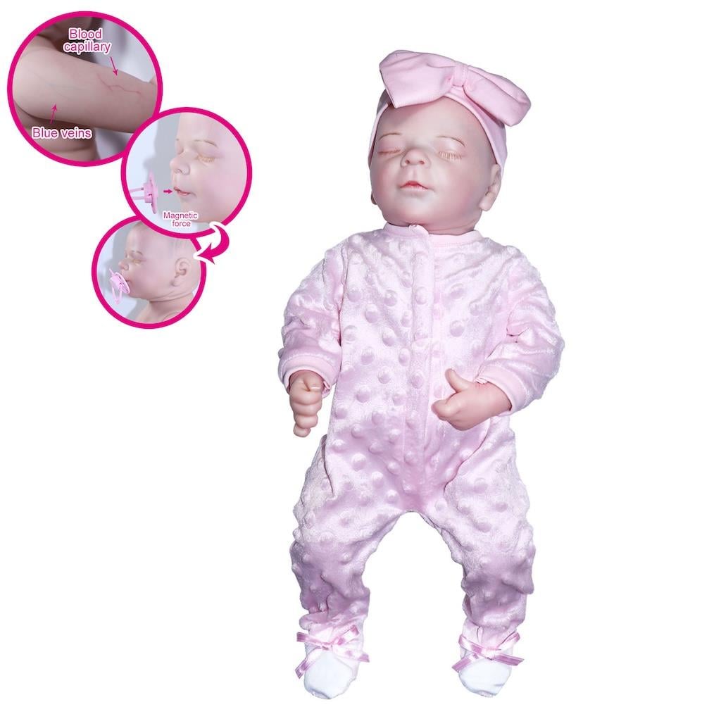 Vardem Kutulu 43 cm Aksesuarlı Gerçekçi Bebek Pembeli Vardem VAR KNG 902 1