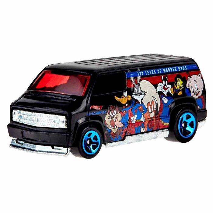 HOT WHEELS WARNER BROS 100. YIL TEMALI ARABALAR CUSTOM 77 DODGE VAN HMV73-HLK29 Diğer HLK29