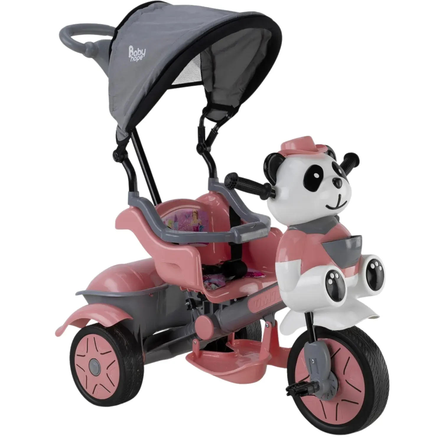 BABYHOPE LITTLE PANDA KONTROLLU BISIKLET PASTEL PEMBE Diğer 127 LTP PP