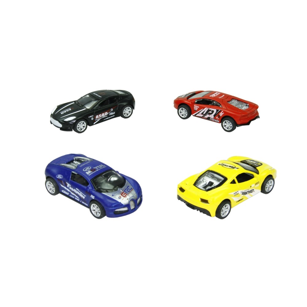 4 Parça Çek Bırak Metal Araç Seti Diğer 1210 W2 W4