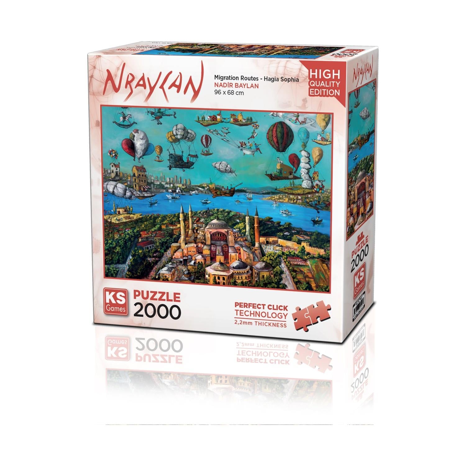PUZZLE 2000 MIGRATION ROUTES - HAGIA SOPHIA Diğer 22523