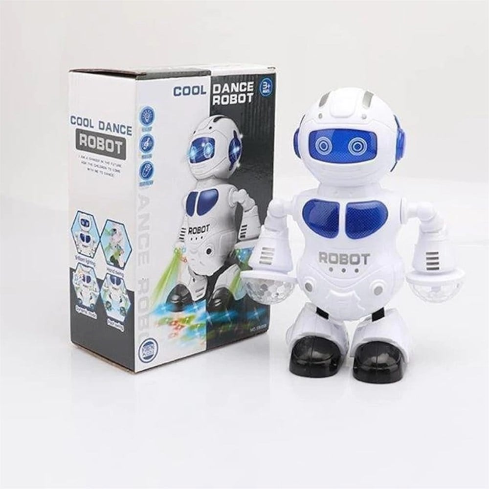 Beyaz Pilli Dans Eden Robot Diğer 5905B