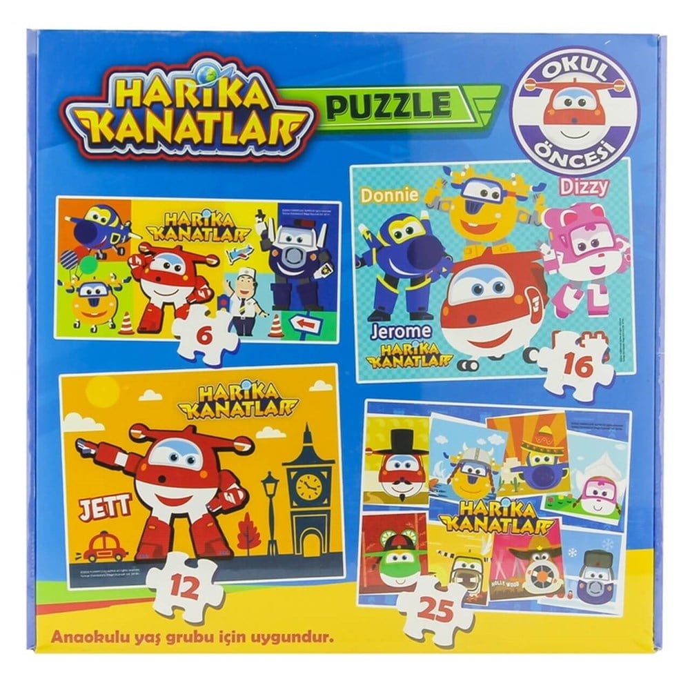 Harika Kanatlar Anaokul 4 Lu Puzzle(6 12 16 25) Diğer DEG83852