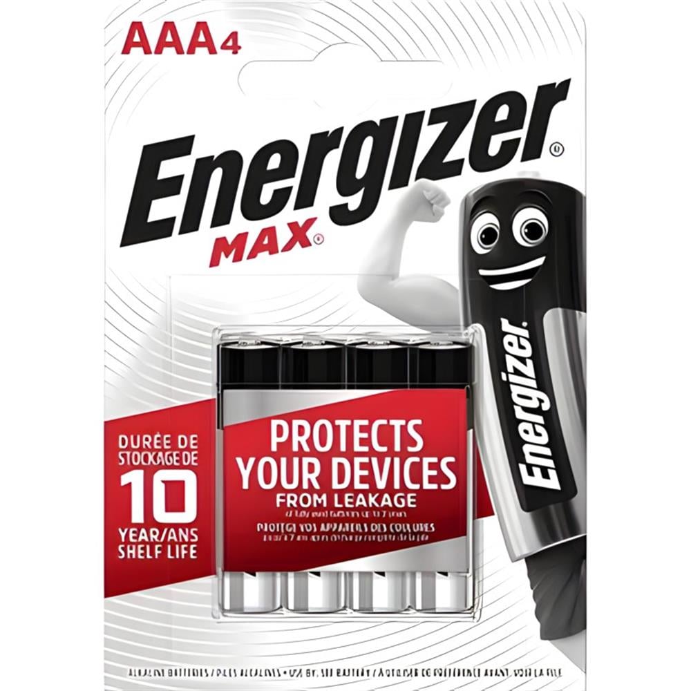 ENERGIZER MAX LR03 4LU ALKALIN AAA PIL Diğer EN LR03 4