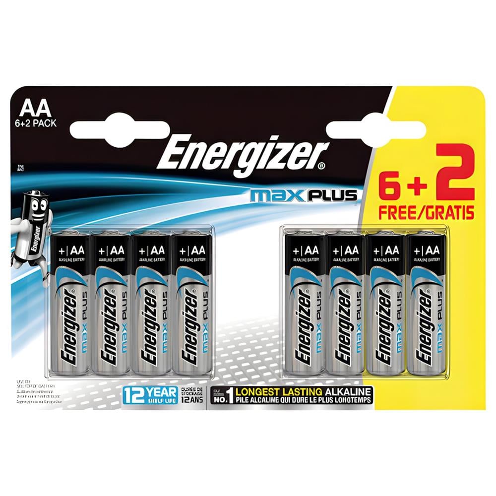 ENERGIZER MAX PLUS LR6 6+2 ALKALIN AA PIL Diğer EN LR6 6