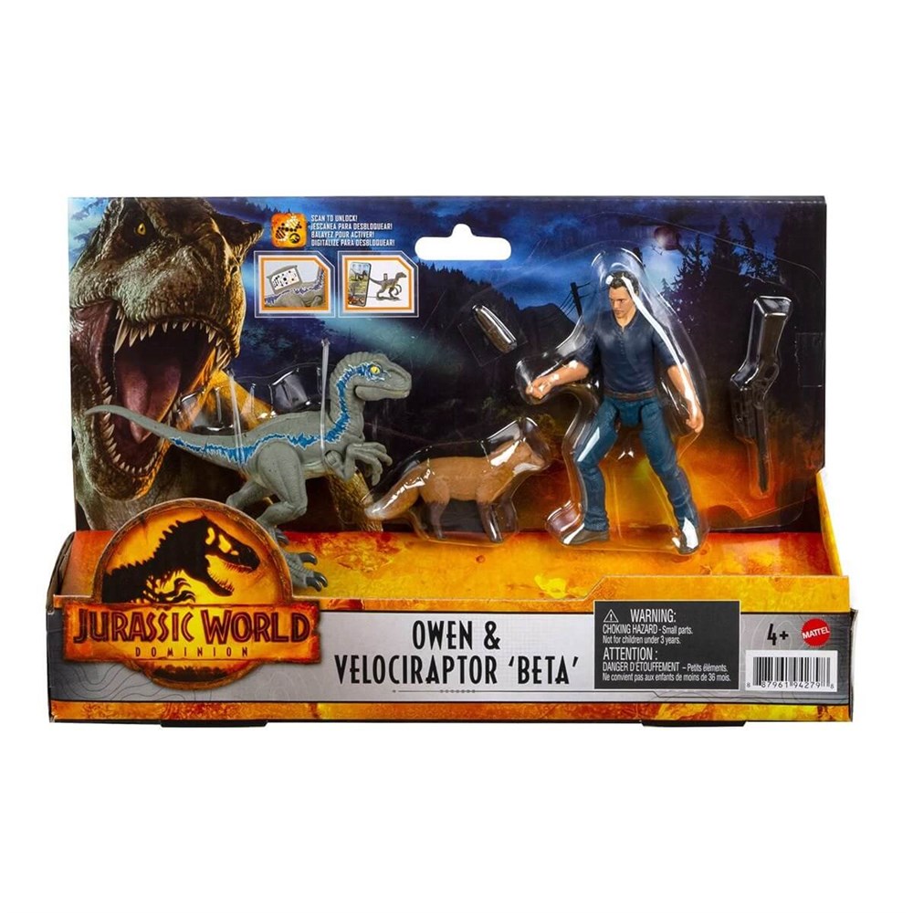 JURASSIC WORLD OWEN & VELOCIRAPTR BETA DINOZOR FIGUR PAKETI HDX46-GWM26 Diğer GWM26