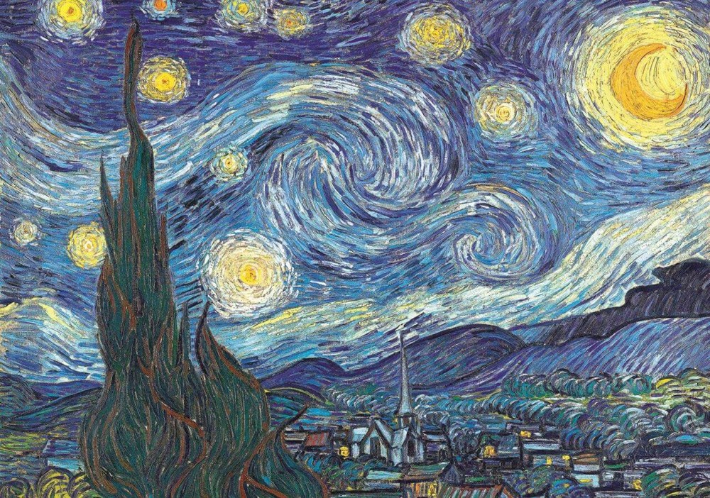 Trefl 1000 Parça The Starry Night Vincent Van Gogh Diğer HD10560