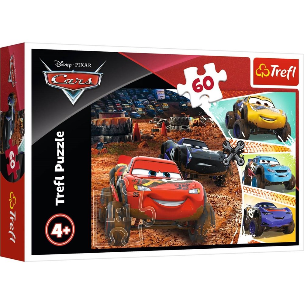 Trefl Lightning Mcqueen with Fr 60 Parça Puzzle Diğer HD17327