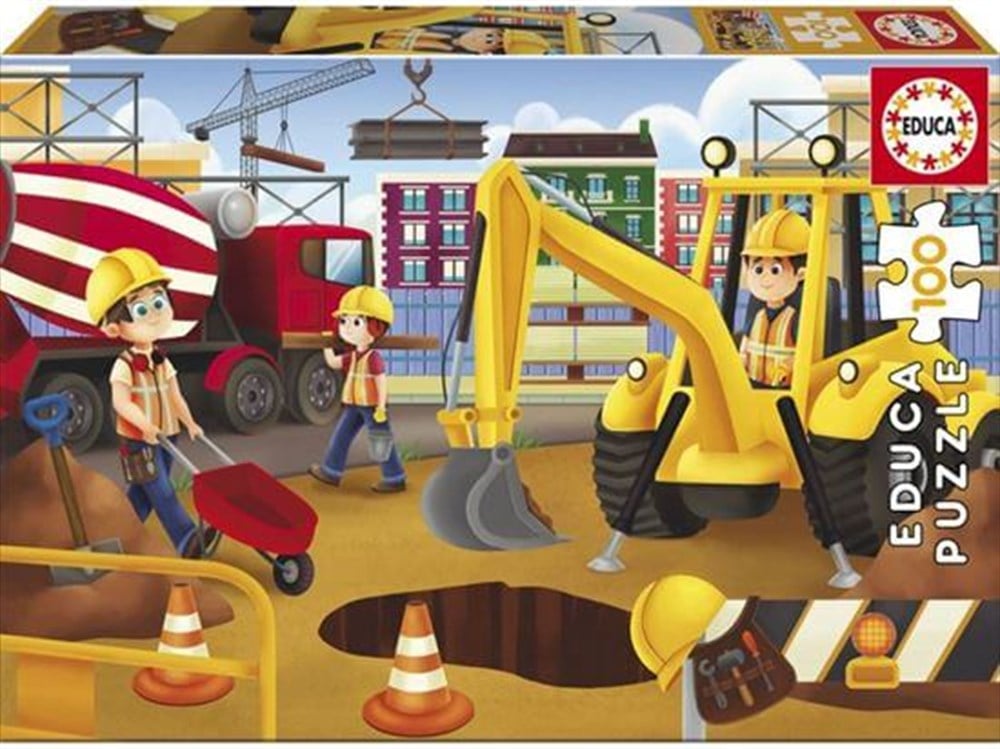 Educa Roadworks 100 Parça Puzzle Diğer HD1753