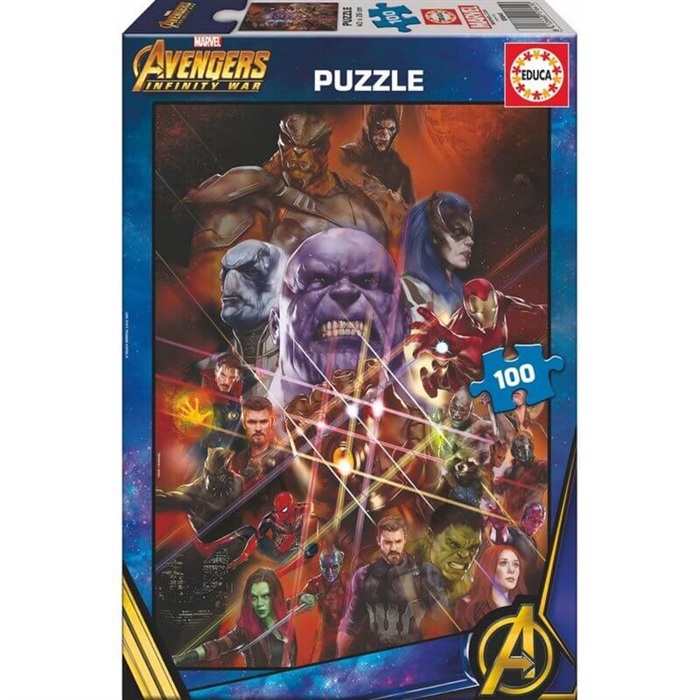 100 Parça Avenger Infinity War Puzzle Diğer HD17641