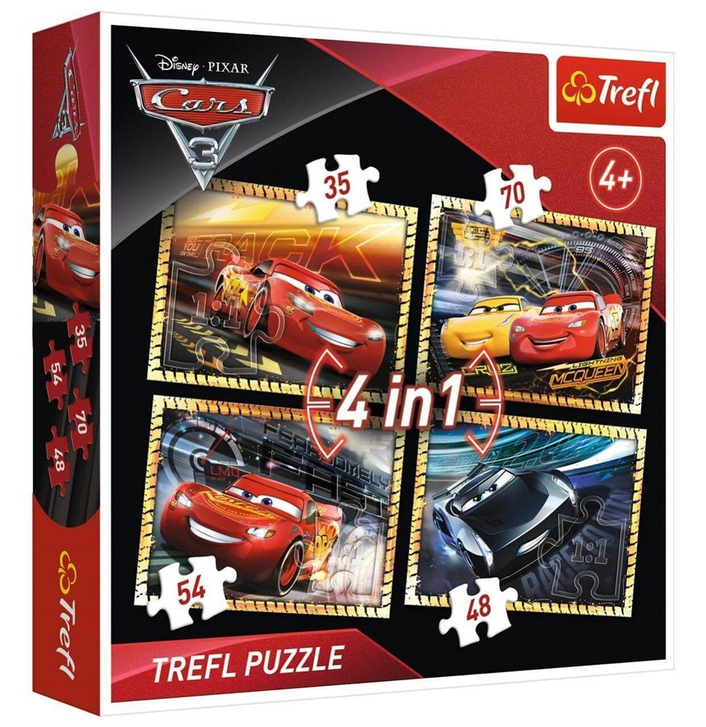 Trefl 4 In 1 Disney Cars 3 Read Diğer HD34276