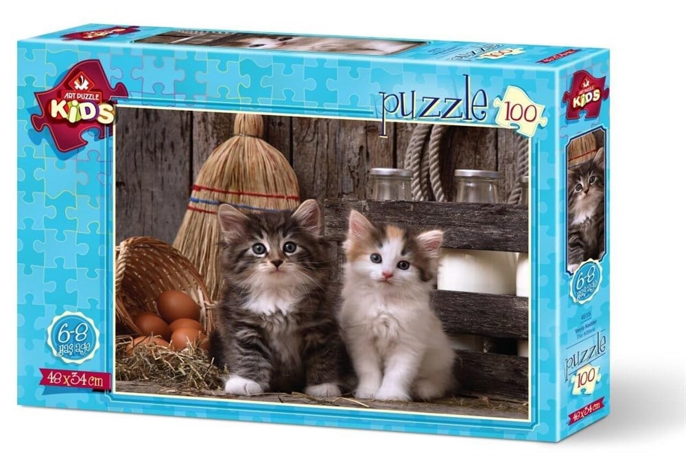 ART PUZZLE YAVRU KEDILER 100 PARCA Diğer HD4515