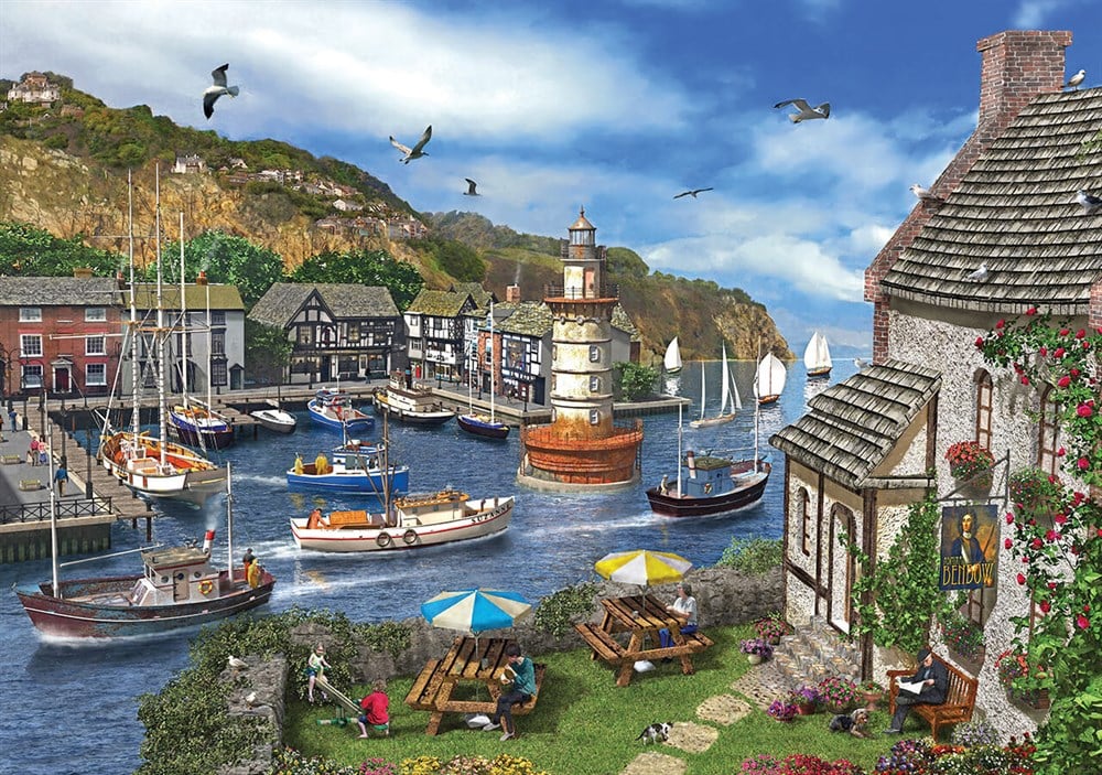 KS 2000 PARCA PUZZLE THE VILLAGE HARBOUR Diğer KS 11386