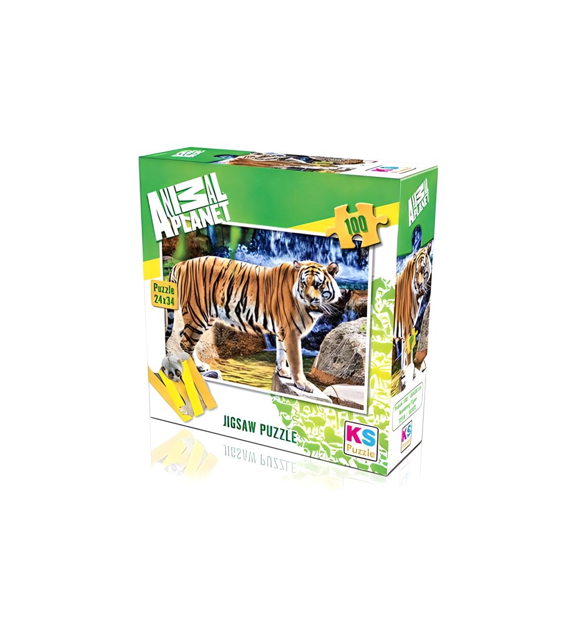 KS PUZZLE 100 PARCA KAPLAN 24X34CM Diğer KS10102