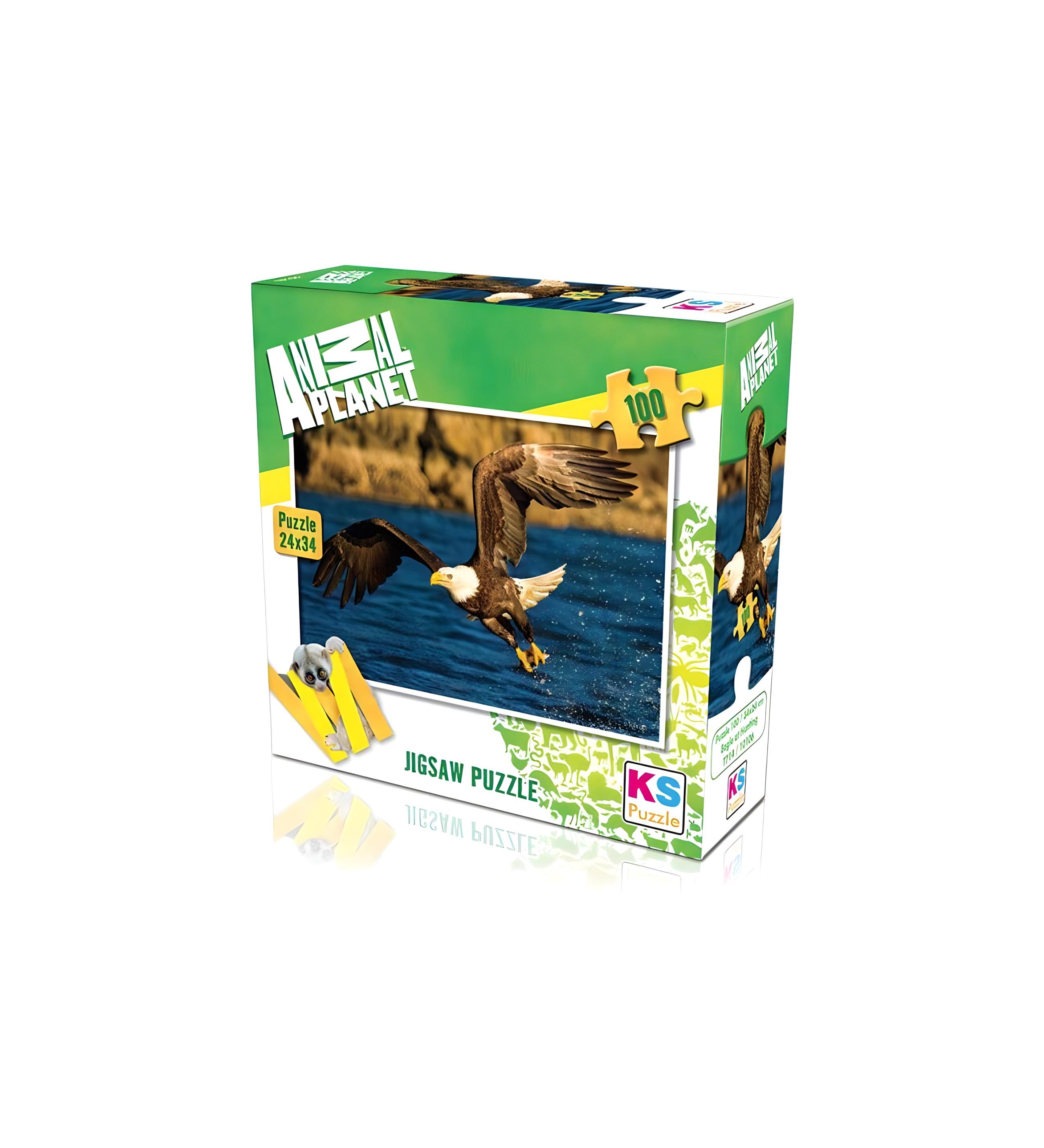 KS PUZZLE 100 PARCA KARTAL 24X34CM Diğer KS10106
